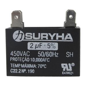 Capacitor de Arranque 2 uF ± 5% Suryha - 80151.128